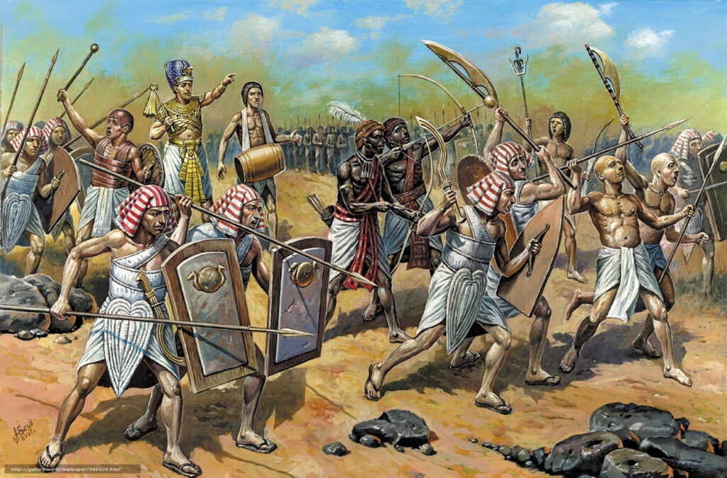 Фараон отправляет солдат в бой