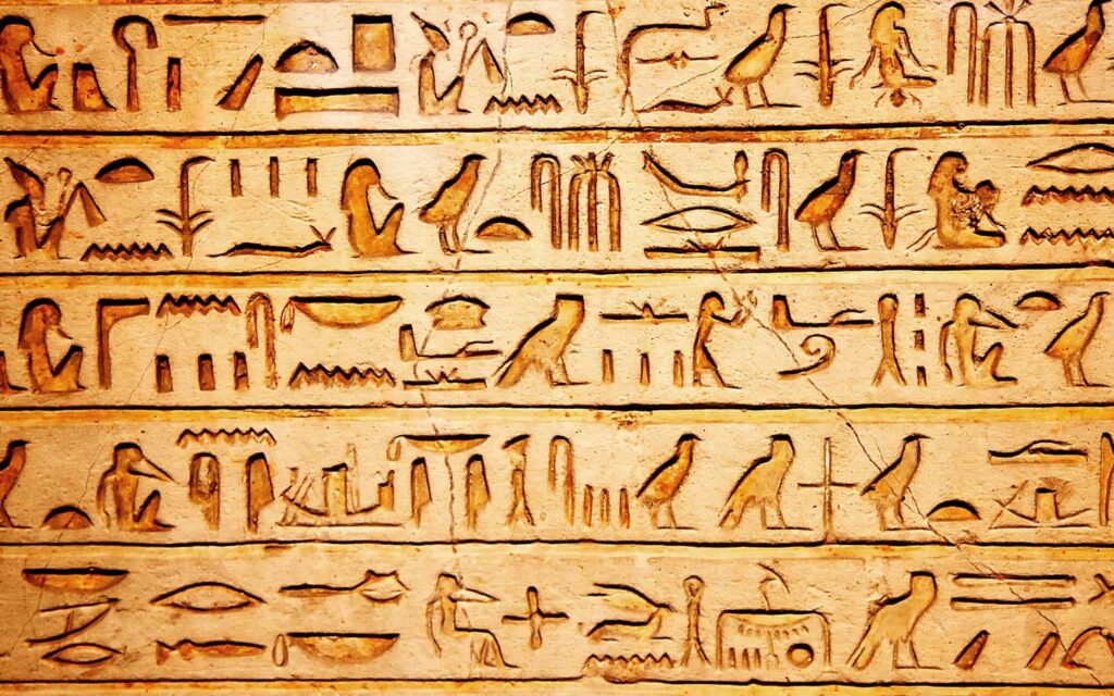 Египетский рельеф и письменность